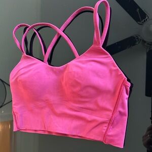 lululemon pomegrante color Like A Cloud Longline Bra size 6 worn three times!